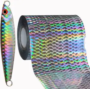 Large Scales Hot Stamping Foil for DIY Fishing Lure Fish Scales Bait Jig Holographic Lazer Handwork Colorful Transfer Film