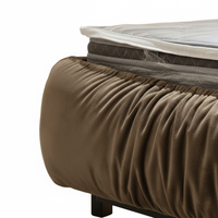 VONLIVA Lit King Size en Bois Design Moderne à Prix Abordable, Mobilier d'Hôtel, Décoration Intérieure, Lit Double Moderne, Lit Complet pour Chambre à Coucher