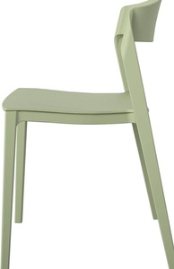 Chaise de salle à manger en plastique PP bon marché de style populaire de designer pour jardin extérieur, restaurant, café-restaurant - Product Image 2