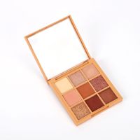 Palette de fards à paupières carrée 8 couleurs scintillante, pailletée, haute brillance, nacrée, mate, tons terreux, pour usine cosmétique OEM/ODM