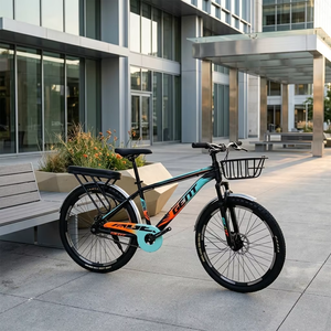 Bicicletta da Montagna 26 Pollici, 21 Velocità, Freni a Disco, Cestino Anteriore, Portapacchi Posteriore, Sella Imbottita, Telaio in Acciaio, Parafanghi Completi - Product Image 4