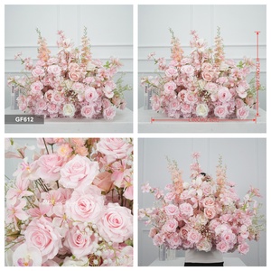 Custom Modern <b>Artificial</b> Silk Aisle Runner for Church Wedding Christmas & Mother's Day-High Simulation Flowers Customizable Size - Product Image 3