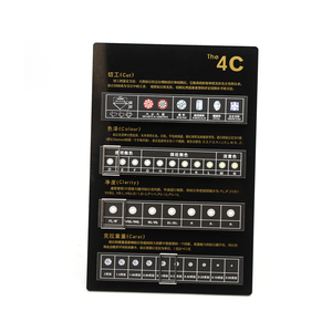 Kinway Trắng 4C Tiêu Chuẩn Kim Cương 4C So sánh Thẻ Đồ Trang Sức Công Cụ & Thiết Bị Kim Cương Tiêu Chuẩn Thẻ - Product Image 4