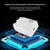 Chargeur GaN 45W, prise EU/UK, PD PPS, charge rapide, adaptateur de chargeur mural USB C pour iPhone, Samsung, ordinateur portable, chargeur de voyage