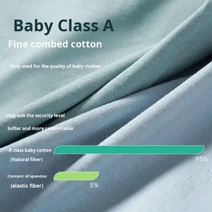 Sous-vêtements pour hommes en coton de classe A (95 % coton, 5 % élasthanne) - Boxer respirant antibactérien 10A pour adultes avec logo à la taille - Product Image 3