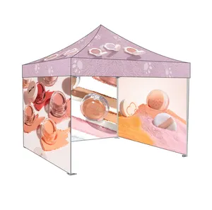3x3 Promotional Custom Print Event Pop Up Tent Business Gazebo Canopy Folding Tent