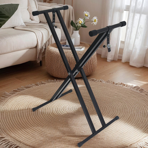Support de clavier électronique pliable en métal en forme de X, sans installation, dépliable <span class=keywords><strong>pour</strong></span> une utilisation pratique, facile à transporter, support <span class=keywords><strong>pour</strong></span> instrument de musique - Product Image 3