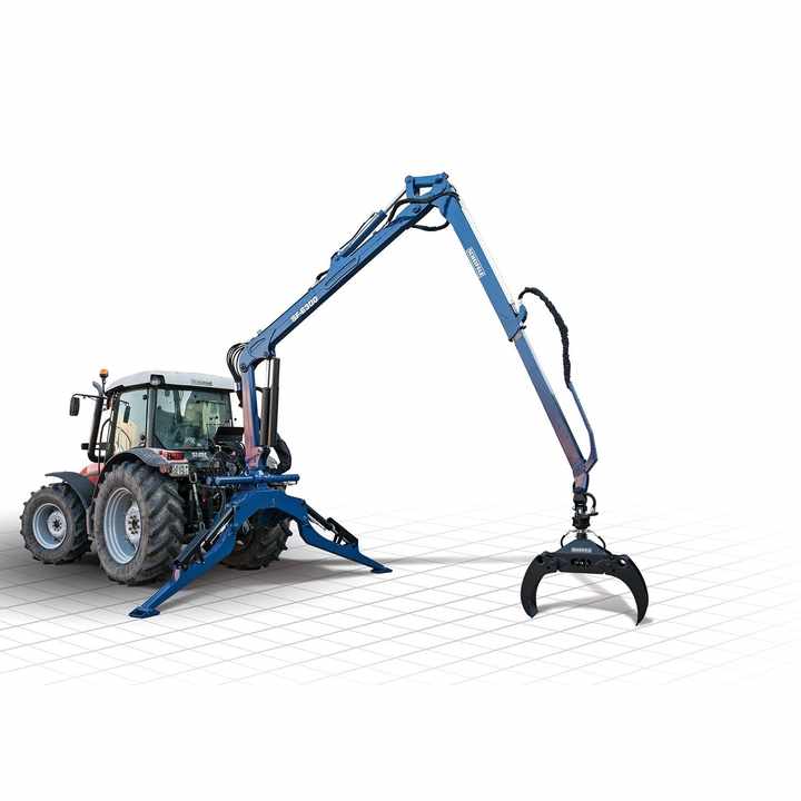Scheifele Forestry Cranes Powerful and Precise Timber Crane and Trailer for Manufacturing Plants and Forests