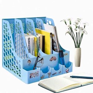 Desktop Plastic Magazine Racks Desk Magazine Organizers Plastic <b>File</b> Organizers Magazine <b>Storage</b> Holders for Office Home School - Product Image 2