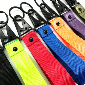 Llavero personalizado con logo, cinta de tela, para números de motocicleta, diseño de pico de águila, de poliéster, para coche, llavero corto. - Product Image 5