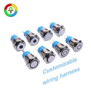 สวิตช์รีเซ็ตแบบปุ่มสแตนเลสขนาด 19 มม. พร้อมไฟส่องสว่าง มาตรฐานกันน้ำ IP65/IP67 พร้อมขั้วต่อแบบขาเสียบ สำหรับงานควบคุมอุตสาหกรรม - Product Image 5