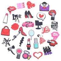 Boîte à maquillage pour fille mignonne, bracelet, breloque pour sabot, breloque pour sabot de maquillage, décoration de chaussure pour fille, breloque personnalisée