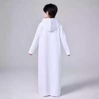 Robe à capuche unie avec fermeture éclair du Moyen-Orient Thobe Msl220