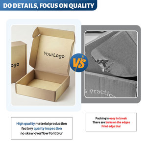 Caja de Cartón Corrugado para Envíos de Ropa con Logotipo Personalizado de Diseño Libre <span class=keywords><strong>Azul</strong></span> Premium - Product Image 2