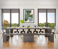 Table à manger extensible sur mesure de qualité supérieure en bois, design moderne pour 4 à 10 places - pour hôtels, salles à manger, production à Foshan