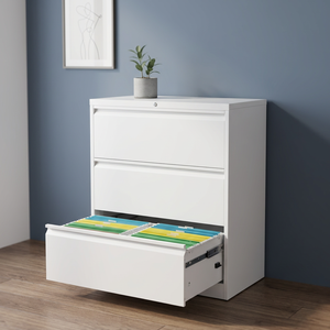 Wholesale Detachable Structure Space-saving Metal Low Cabinet Steel Office Storage Lateral <b>Drawer</b> Cabinet <b>File</b> with Key - Product Image 2