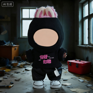 Masques de fête à la mode à la mode et vêtements et accessoires remplaçables pour poupées de 17cm - Product Image 2