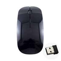 Souris sans fil optique portable silencieuse et rechargeable 2,4 G avec logo personnalisé pour ordinateur de bureau – Vente en gros