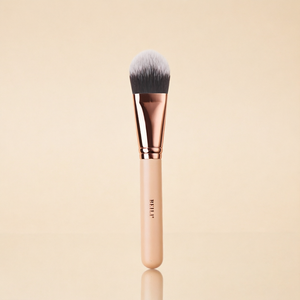 Brocha de Maquillaje Ovalada BEILI, Pelo Sintético, Suave, para Base Líquida y en Crema, Brocha Cosmética Facial, Compatible con OEM/ODM - Product Image 1