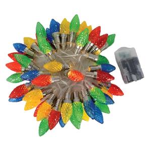 50 ampoules LED en forme de cône de pin, lumière chaude, 4,9 m - Product Image 1