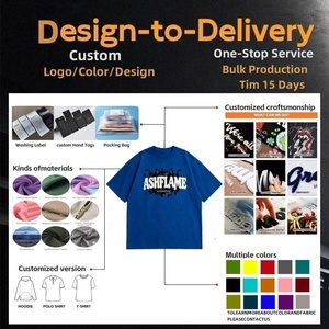 เสื้อยืดคอตตอนเนื้อหนัก 280GSM คุณภาพสูง ราคาประหยัด ล้างสีแบบแอซิดวอช ปักโลโก้ด้วยคริสตัล สไตล์วินเทจ สตรีทแวร์ ลายกราฟิก - Product Image 4