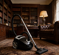 Aspirateur à bidon portable électrique 1400W 4L avec filtre HEPA et sac à poussière pour usage domestique à sec