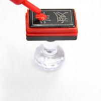 Tampon photosensible personnalisé gravé avec nom, téléphone, code QR, spécifications complètes, encre multicolore, sceau personnel photosensible