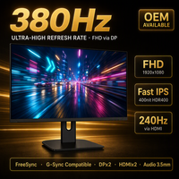 شاشة ألعاب 27 بوصة FHD بتردد 380 هرتز، تقنية IPS سريعة، دقة 1920×1080، سطوع 400 شمعة، HDR400، 95% DCI-P3، متوافقة مع FreeSync وG-Sync، متوفرة بخيارات OEM