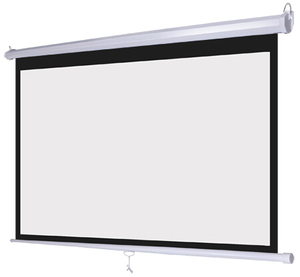 Pantalla de proyector montada en la pared extraíble manual de 100 - 150 pulgadas para cine en casa, oficina y escuela - Product Image 2