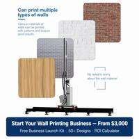 Impresora UV 3D Portátil Mini para Paredes, 2400DPI, Máquina Automática de Pintura Mural Vertical para Decoración Interior y Exterior del Hogar y la Oficina