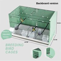 Volière Métallique De Luxe avec Diviseur – Cage d'Élevage pour Perruches, Inséparables et Canaris