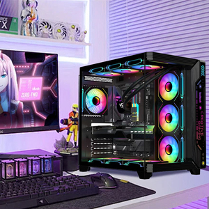 L'ordinateur de bureau de jeu à affichage unique héberge un facteur de forme ATX avec un matériau métallique équipé dans l'ordinateur de contrôle central de Studio - Product Image 6