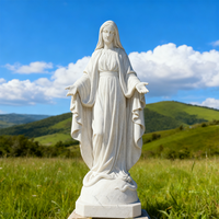 Statue religieuse catholique en marbre sculptée à la main grandeur nature, Marie, couleur personnalisable, durable, design européen, marque Xinyesheng