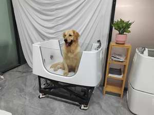 حوض استحمام كهربائي للحيوانات الأليفة من PetFit مصنوع من الأكريليك للكلاب الكبيرة - صديق للبيئة ومتعدد الوظائف للاستخدام في صالونات التجميل والحمامات - Product Image 3