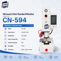 Machine de soudage par points à ultrasons CN-594 35KHz 500-800W pour étiquettes de vêtements, machine de marquage par points pneumatique pour étiquettes de lavage