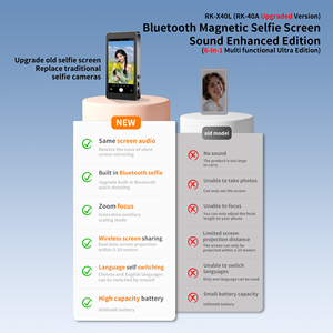 Không dây Magnetic Selfie <span class=keywords><strong>Monitor</strong></span> cho <span class=keywords><strong>Iphone</strong></span> HD hiển thị với điều chỉnh độ sáng & điện thoại di động hệ thống kết nối - Product Image 5