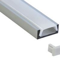 Diffuseur PMMA transparent pour canal LED en aluminium en forme de U
