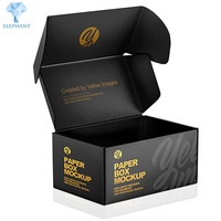 Boîtes à chaussures en carton ondulé noir de grande taille, design fantaisie personnalisé, luxe, meilleur prix, emballage d'expédition