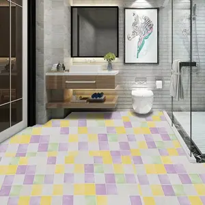 2022 yeni banyo balkon banyo tuvalet mutfak kaymaz etiket plastik zemin