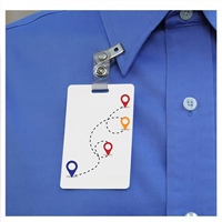 Bouton d'alarme panique du personnel ID Ibeacon avec balise de carte mince caractéristique SOS pour la communication et la mise en réseau à l'hôpital