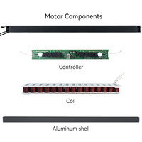 Motor para Puerta Corredera Industrial con Carcasa de Aluminio, Tecnología Maglev DC, Potencia Estable, Larga Vida Útil, Diseño Moderno para Garaje