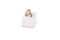 Boucles d'oreilles pour piercing corporel, accessoires de support de collier, vente en gros d'outils, magasins portables, présentoir à bijoux rose