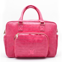 Sac à dos fourre-tout pour couches en cuir végétalien convertible OEM d'usine, sac de maternité, sac de travail avec manchon de bagage pour le voyage