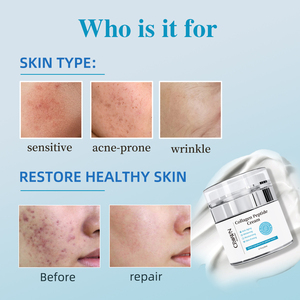 Özel etiket Vegan organik yüz Pigment kaldırma Anti Aging kırışıklık aydınlatma sıkılaştırıcı beyazlatma peptid kollajen yüz kremi - Product Image 3