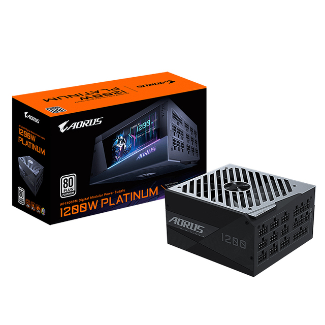 GIGABYTE AORUS AP1200PM 1200W ATX 12V V2.31 80 PLUS PLATINUM Certified Full Modular Active PFC Power Supply