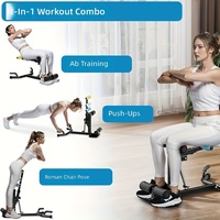 Machine à Squat Multifonctionnelle Pliable en Alliage d'Aluminium, Appareil de Fitness pour Exercices Abdominaux à Domicile