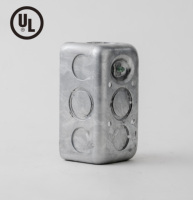 Boîte de dérivation électrique métallique carrée UL 2x4, niveau de protection IP65, boîte de commutation d'usine
