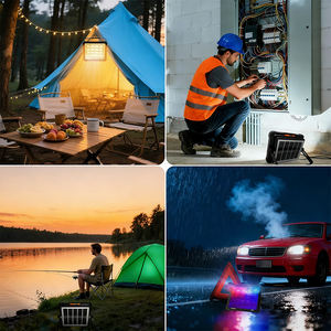 ALECTER Lampe de travail LED super lumineuse 10000 Lumens 6000K lumière du jour rechargeable solaire 5 modes magnétique étanche IP65 portable - Product Image 2