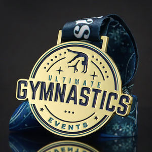 مخصص Gmnastics الأحداث ميدالية معدنية جهاز التوجيه لصنع صنعة التصنيع باستخدام الحاسب الآلي صنع ميداليات الرياضة المهنية جائزة 10K - Product Image 1