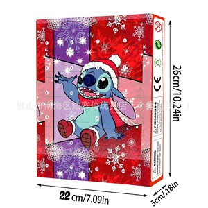 2025 Stitch Giáng Sinh Advent Lịch Với 24 Halloween Countdown Anime Mù Hộp Nhân Vật Lễ Hội Món Quà Bí Ẩn - Product Image 2